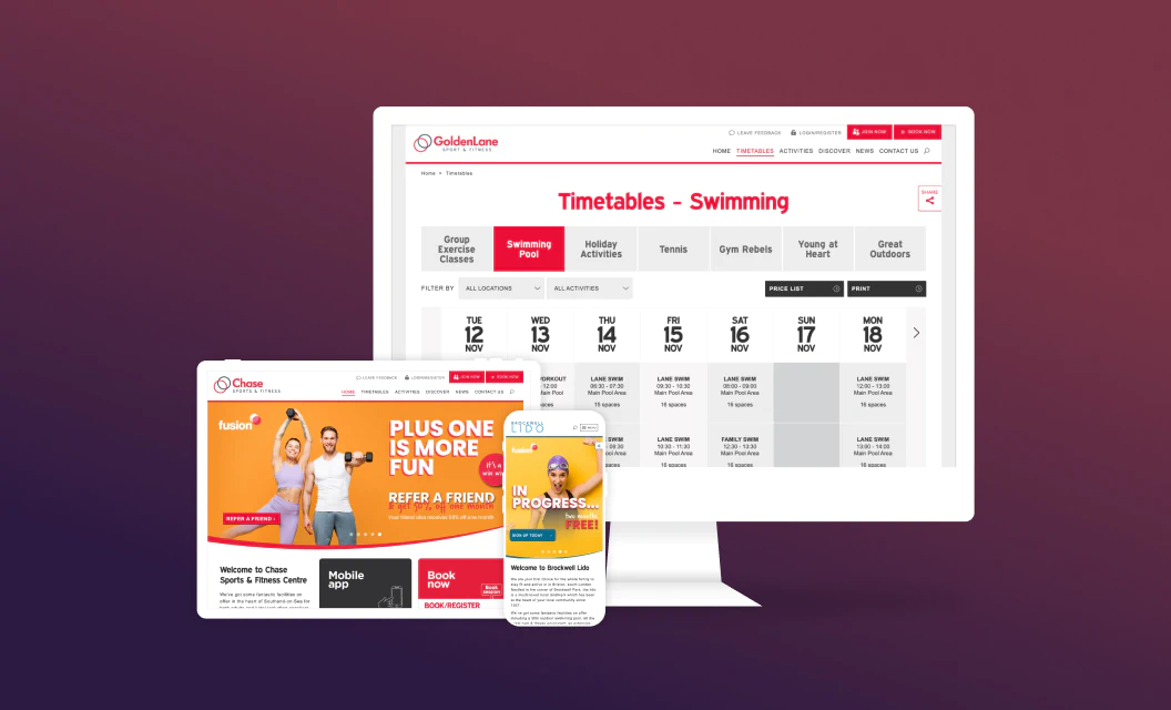 A leisure provider management platform